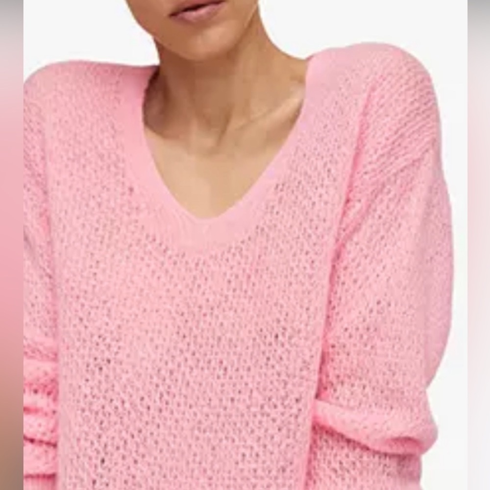 Mango Womens Sweater Light Pink Size S
